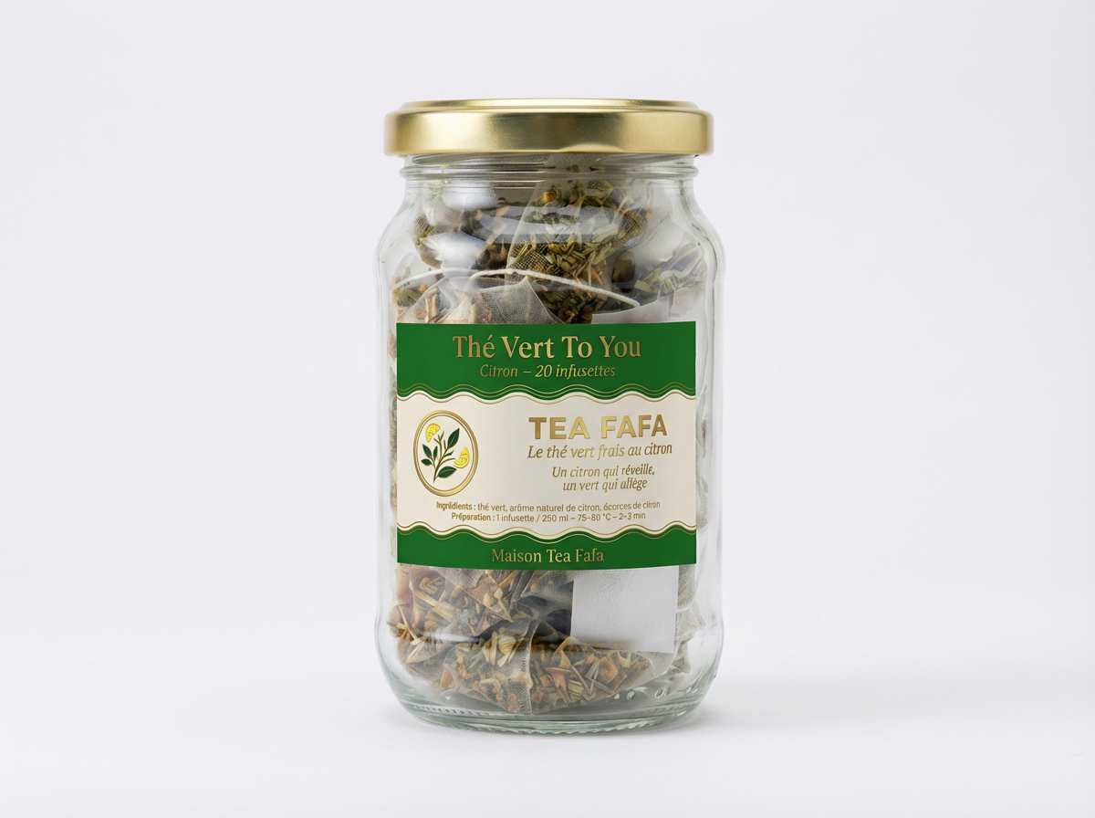 Thé vert to you - bocal en verre
