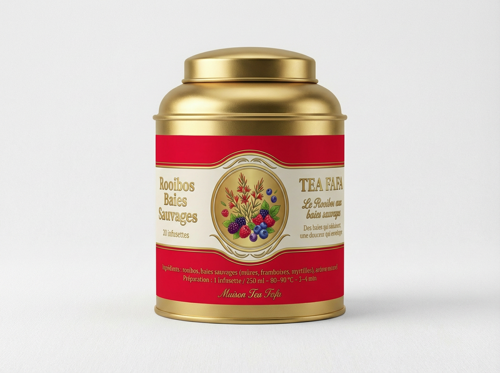 Rooibos Baies sauvages Infusettes boîte dorée