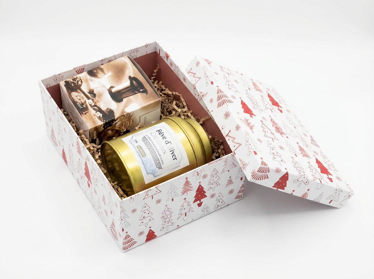 Coffret cadeau infusion Rêve d'hiver crémeux avec filtre réutilisable
